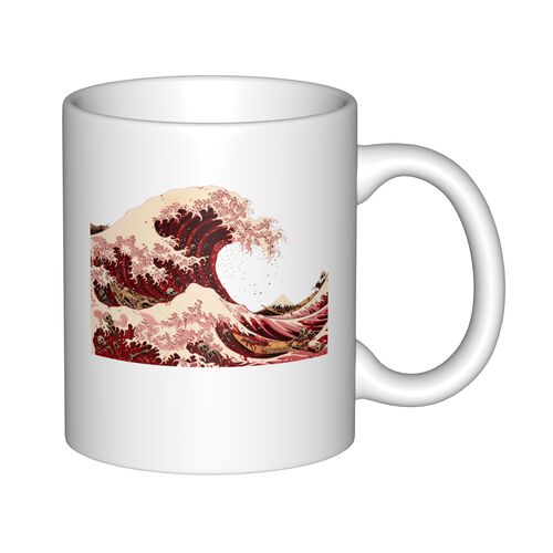Blood - stained giant waves mug