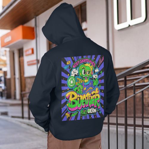 Green - Ghost Graffiti Hoodie