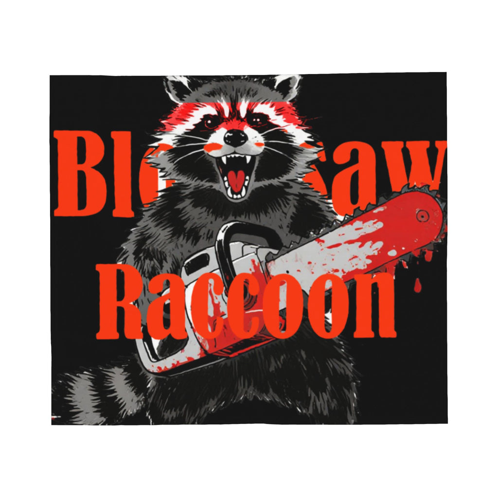 RageRaccoon Defend the forest flannel blanket