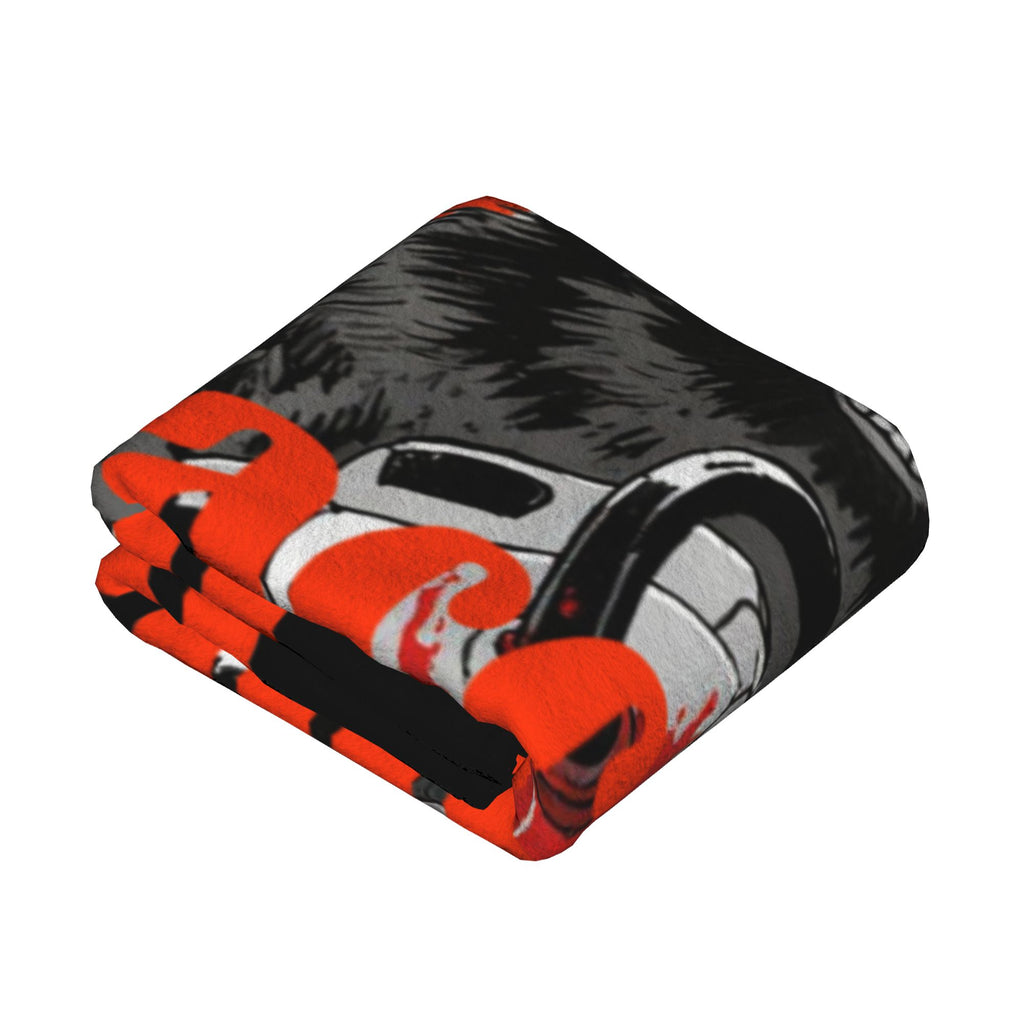 RageRaccoon Defend the forest flannel blanket