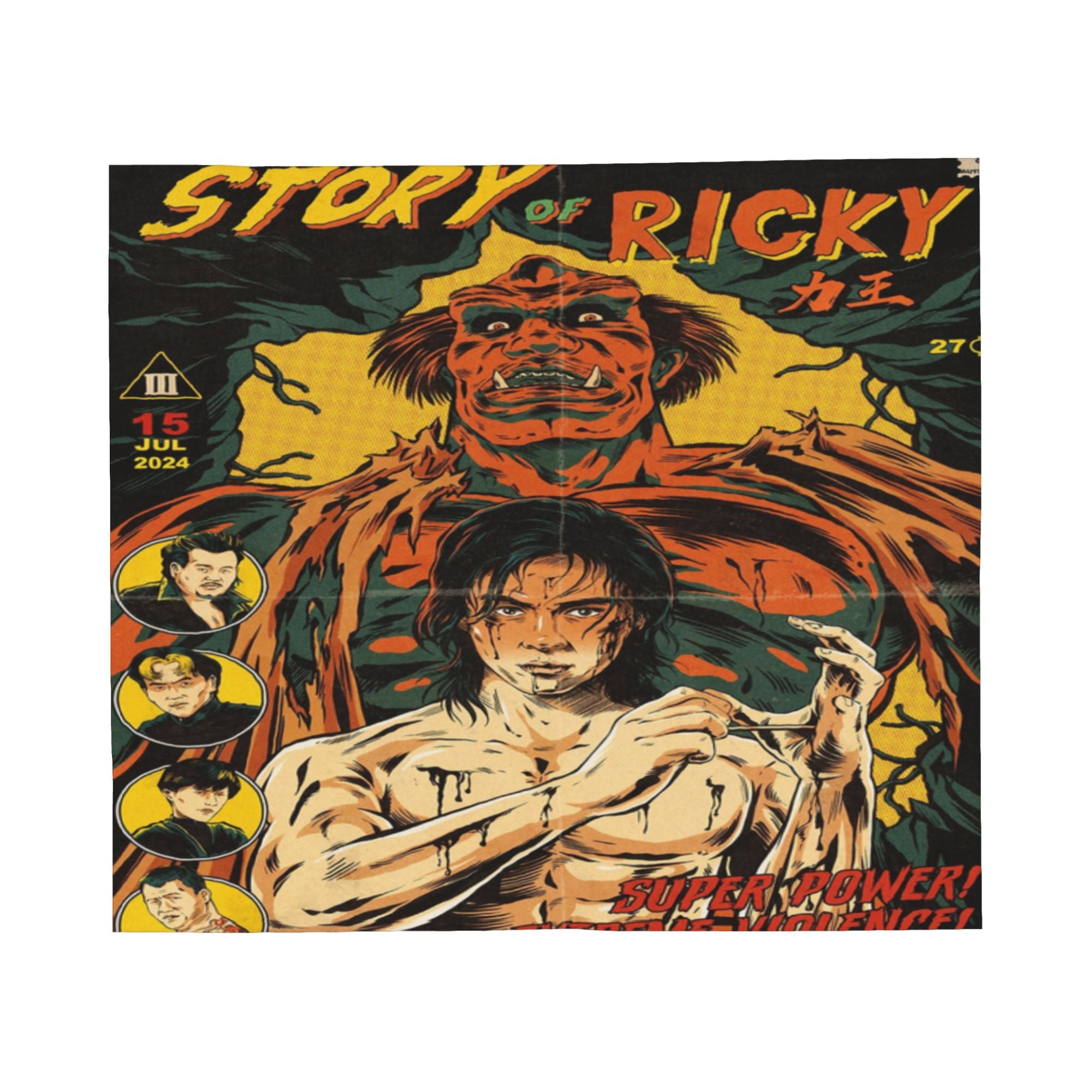 STORY RICKY  flannel blanket