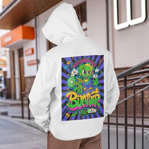 Green - Ghost Graffiti Hoodie