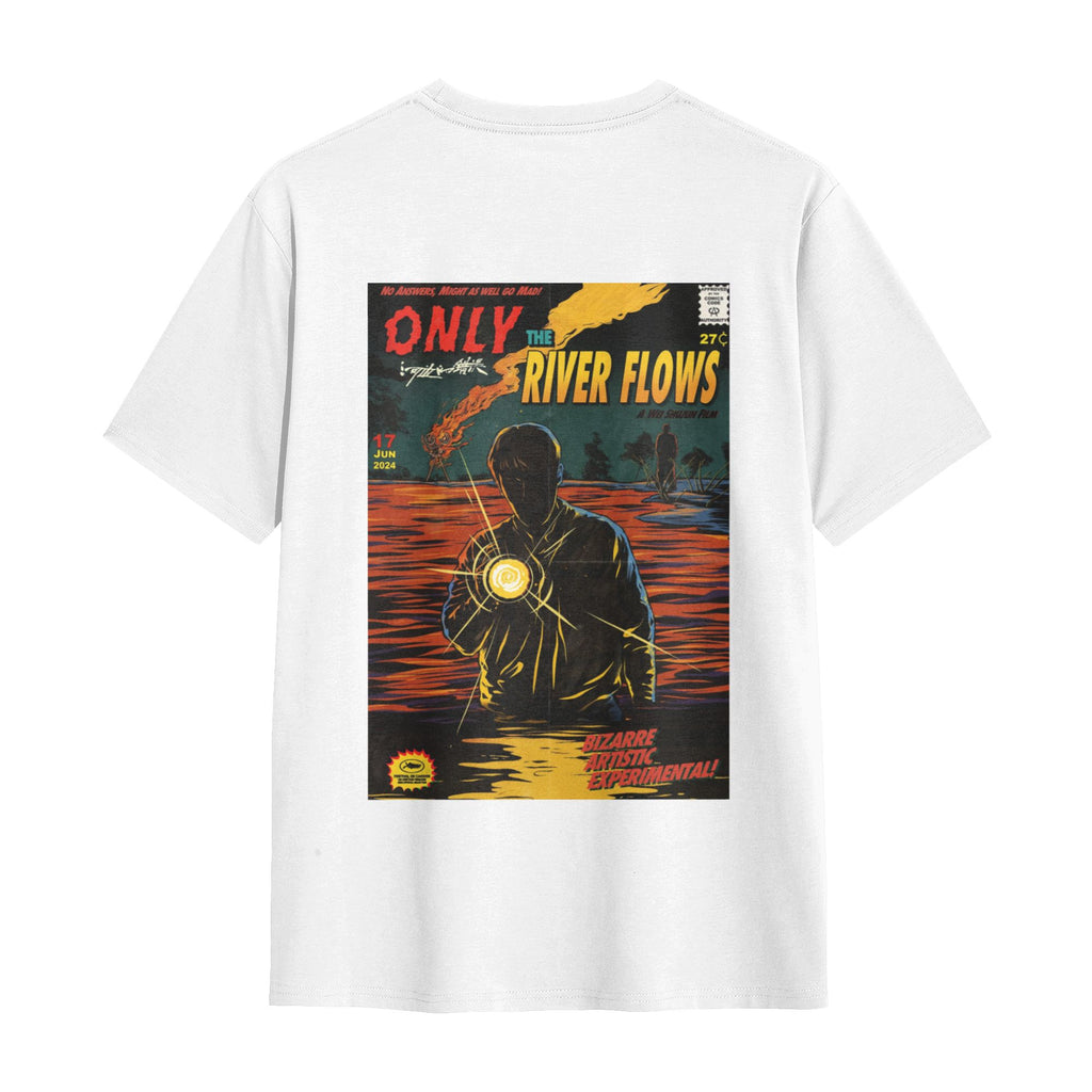 ONLY THE RIVER FLOWS Trendy short-sleeved shirt