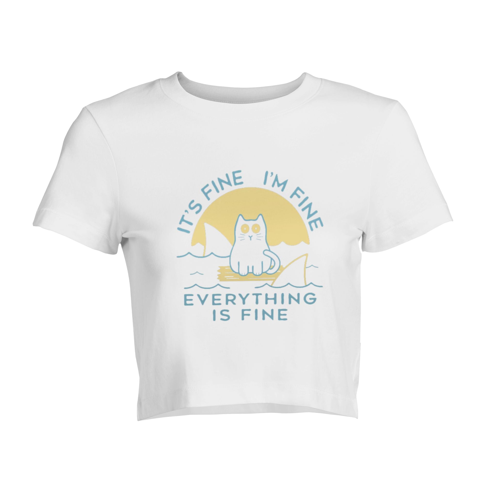 it is fine i am fine everything is fine Women's short-sleeved tops