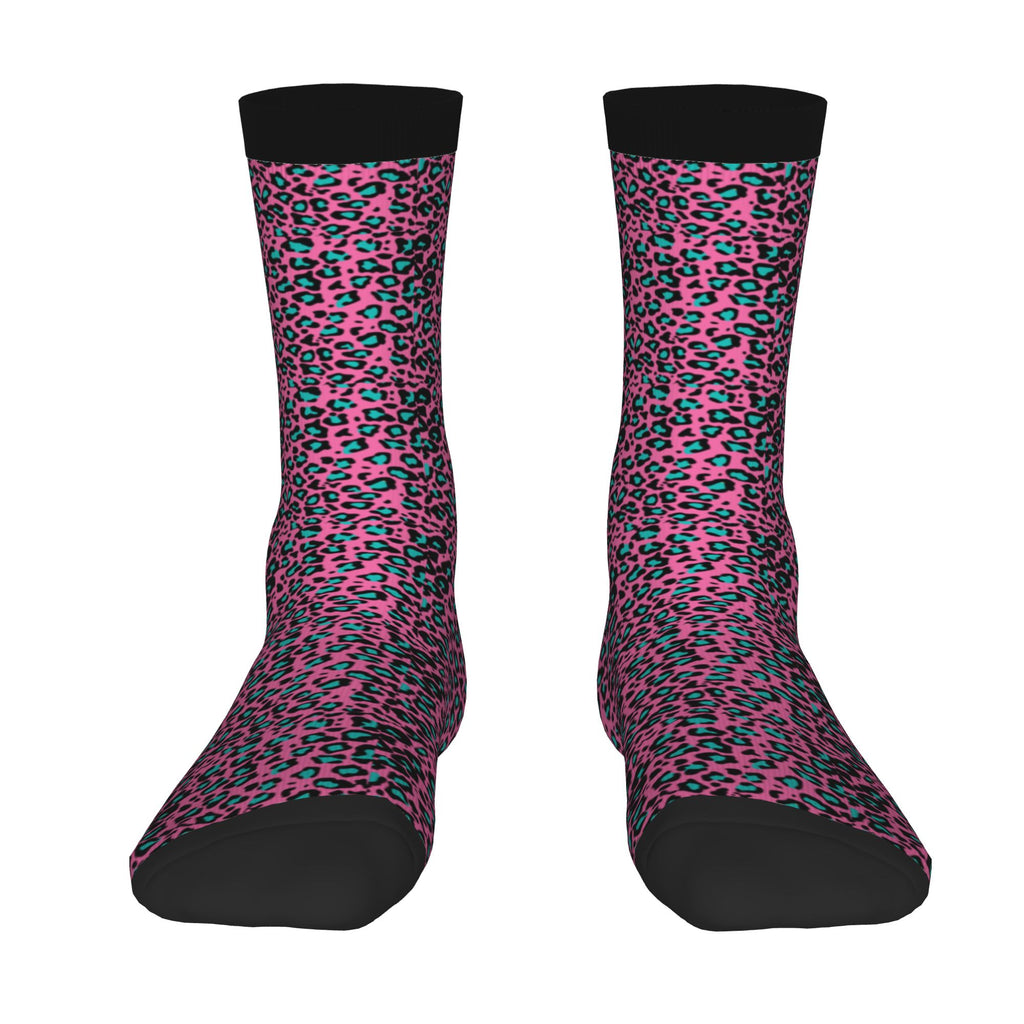 Neon Cheetah Socks