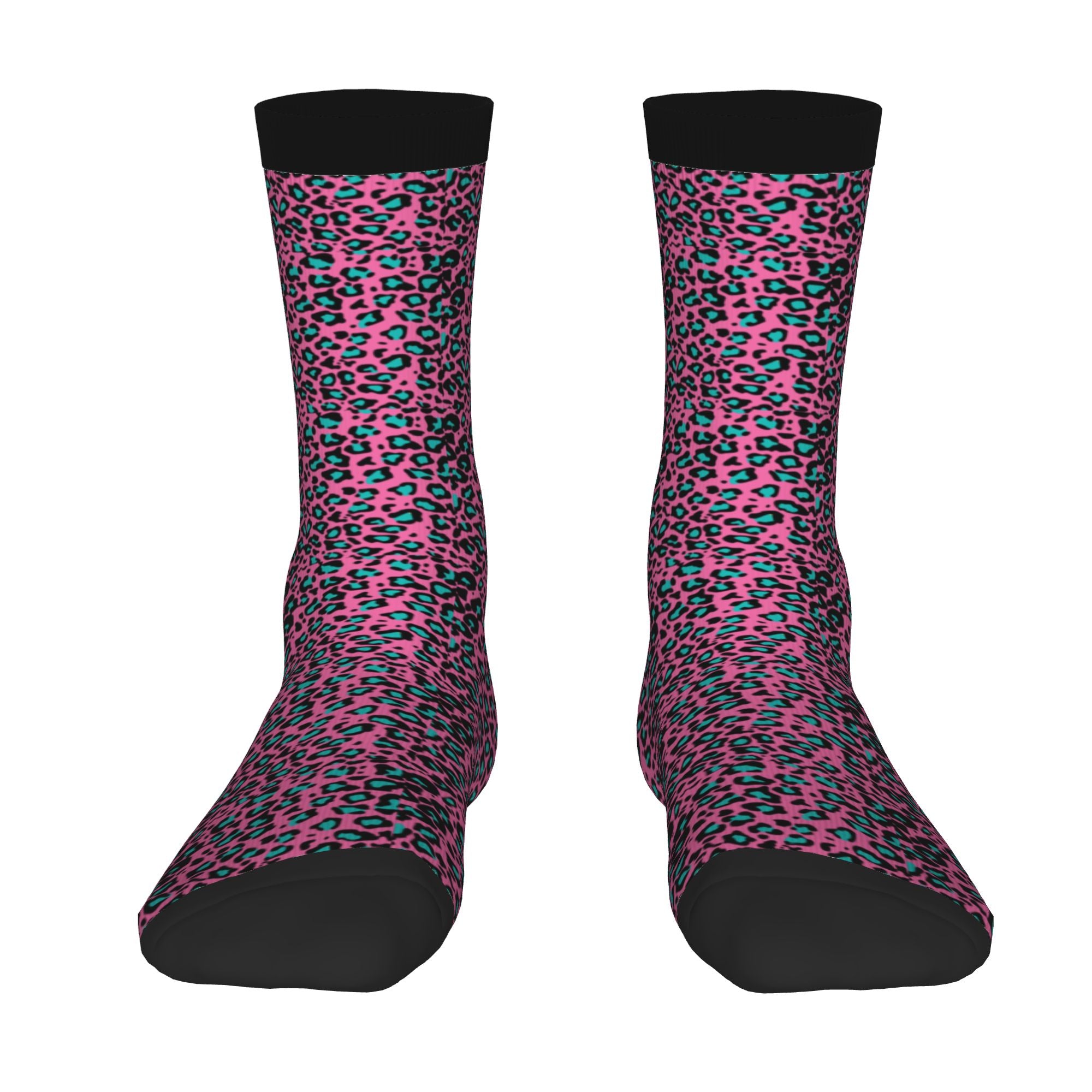 Neon Cheetah Socks