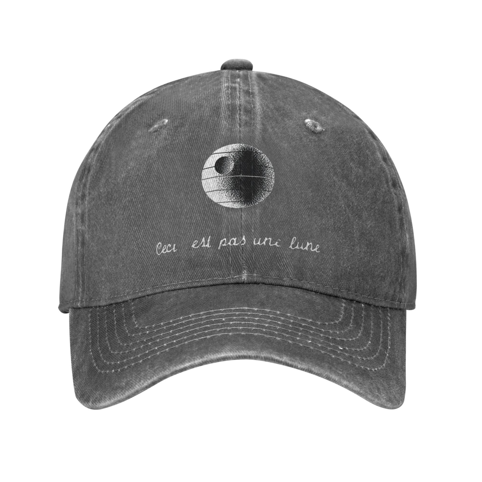 This Is Not A Moon washed baseball cap