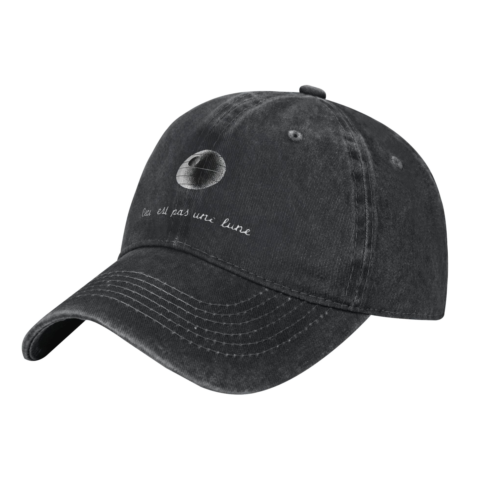 This Is Not A Moon washed baseball cap