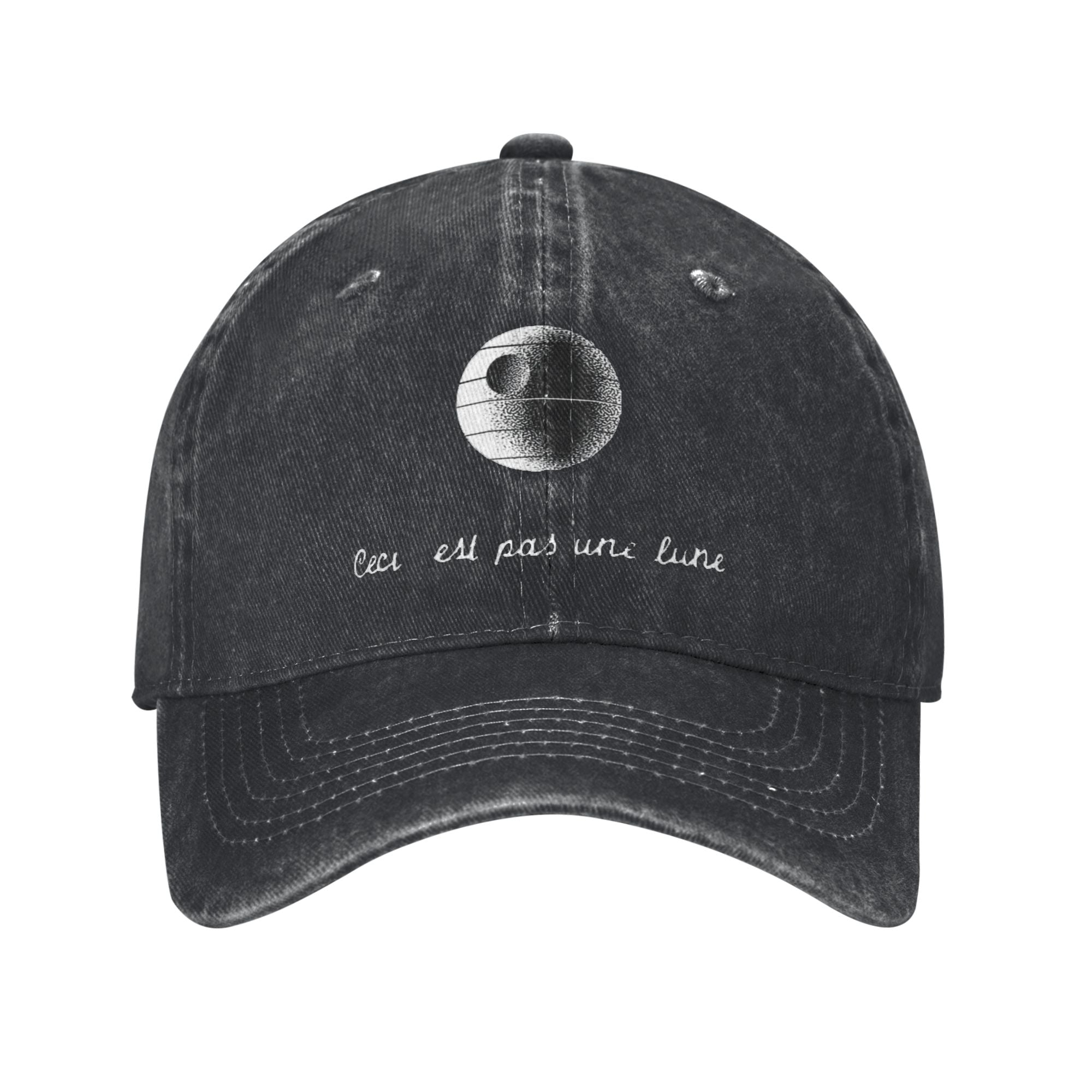 This Is Not A Moon washed baseball cap