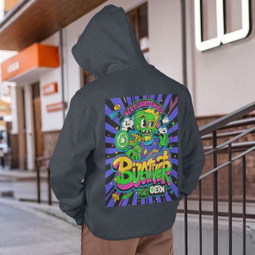 Green - Ghost Graffiti Hoodie