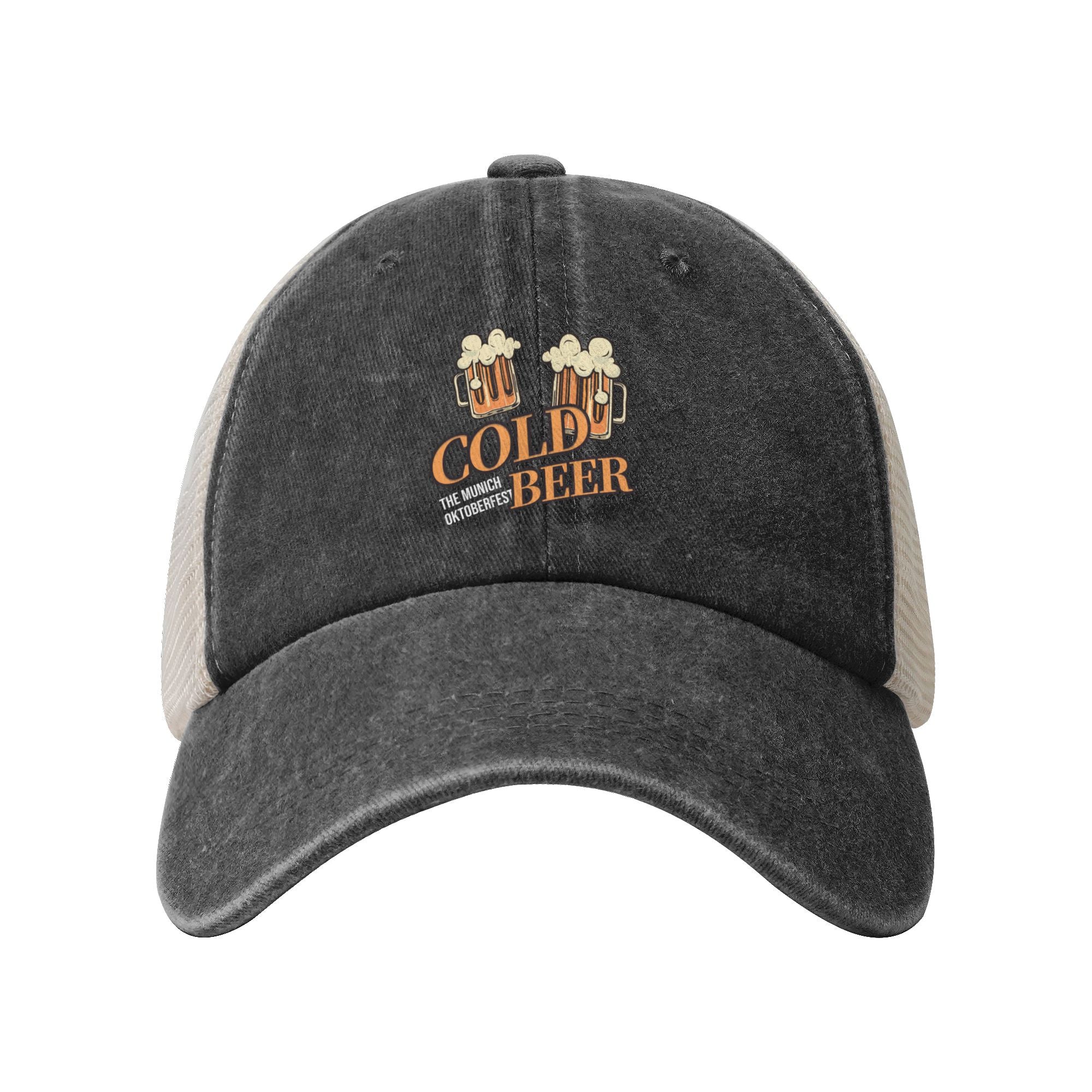 I want to drink COLD BEER washed baseball cap