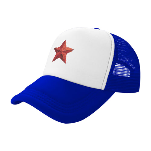 "The Fiery Red Star "Adult Mesh Baseball