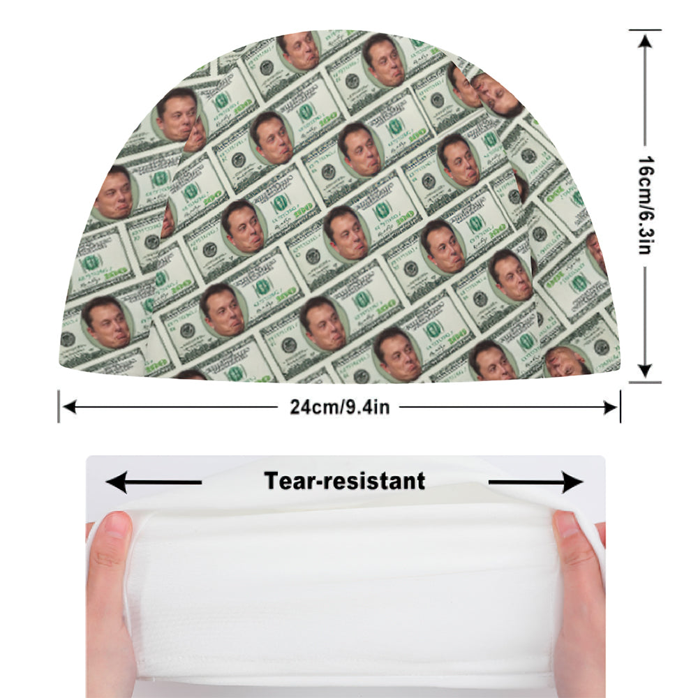 Custom Face Swimming Cap Personalized Money Swim Caps Swimming Hats for Men Women