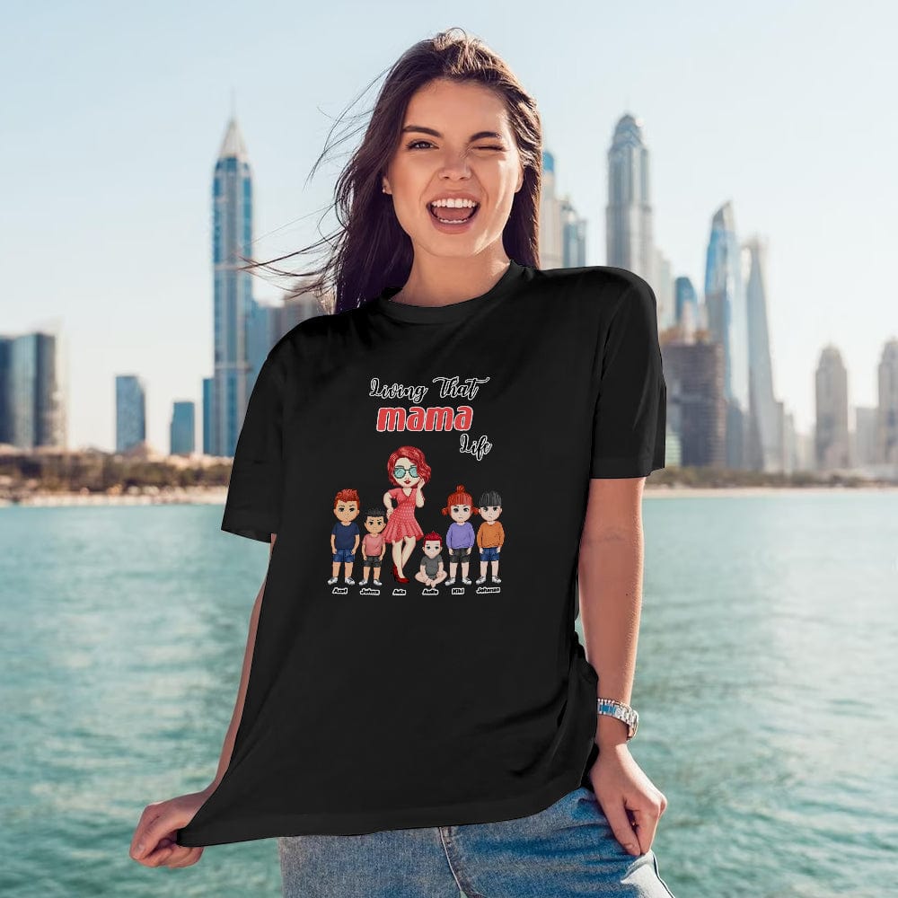 Custom Engraved T-Shirt Living That Grandma Life Pretty Girl Gift For Grandma