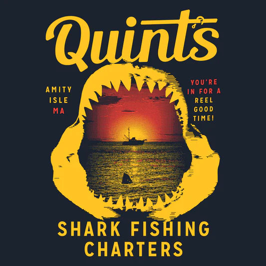 Jaws - Inspired Shark Fishing T - Shirt for American Youth