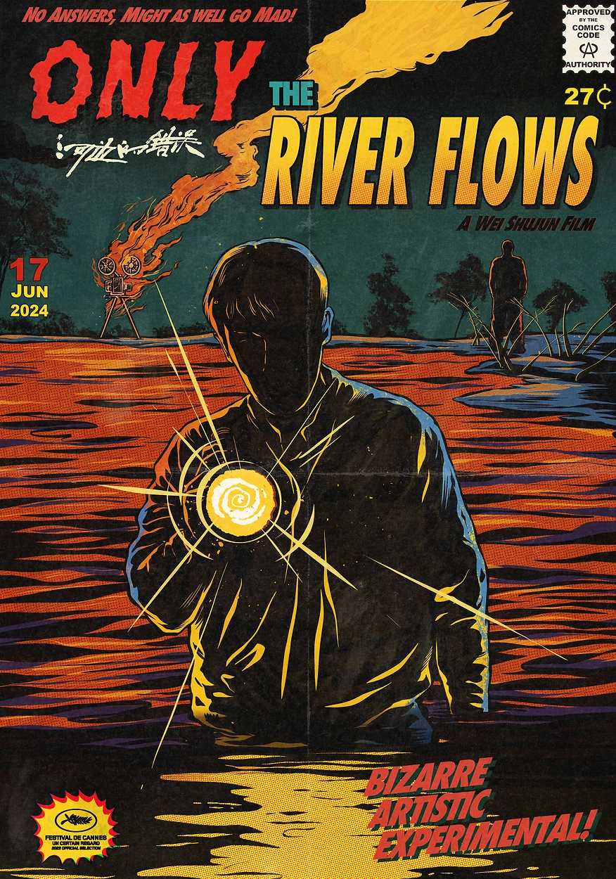 ONLY THE RIVER FLOWS Trendy short-sleeved shirt