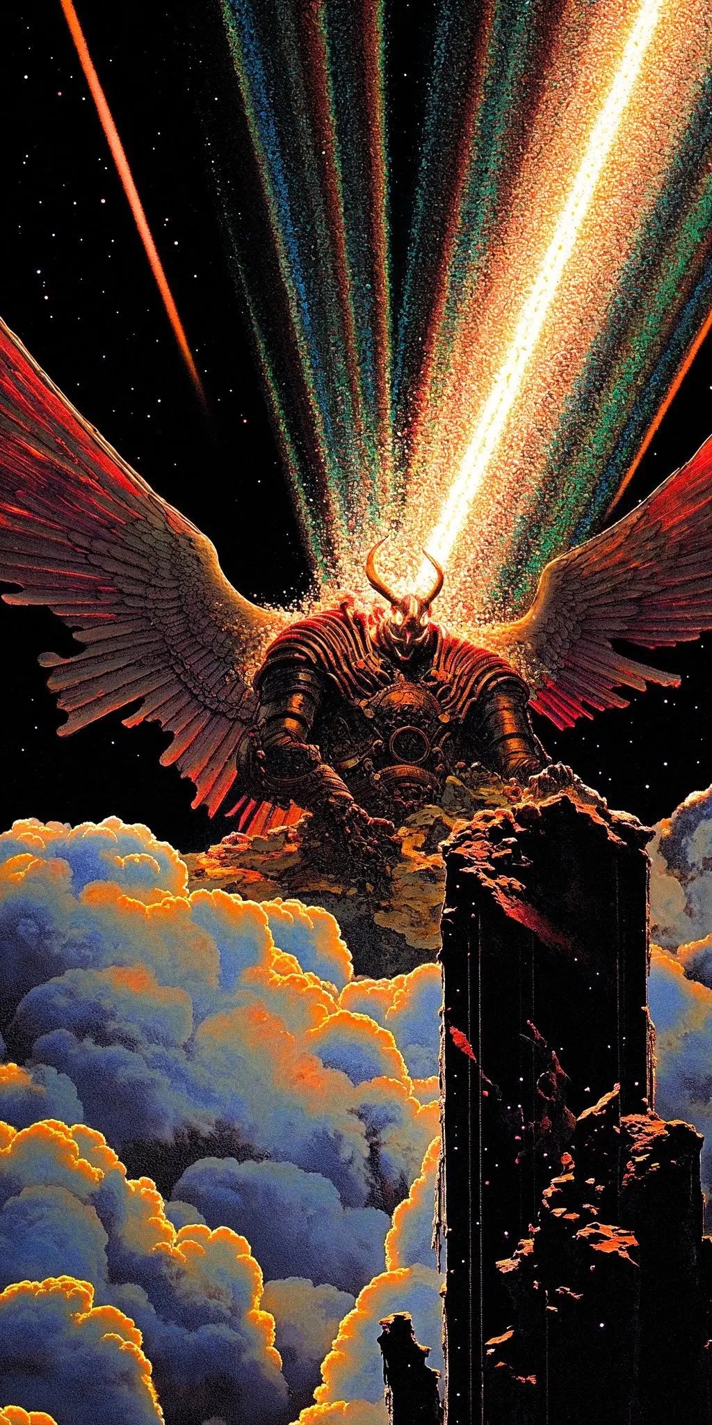 Winged Dawn Aluminum sheet wall art