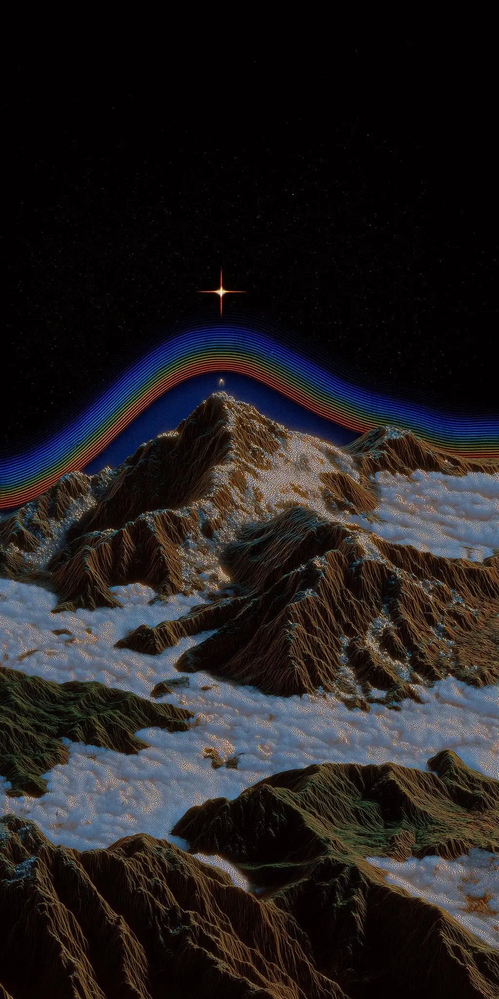 Rainbow Sanctum Aluminum sheet wall art