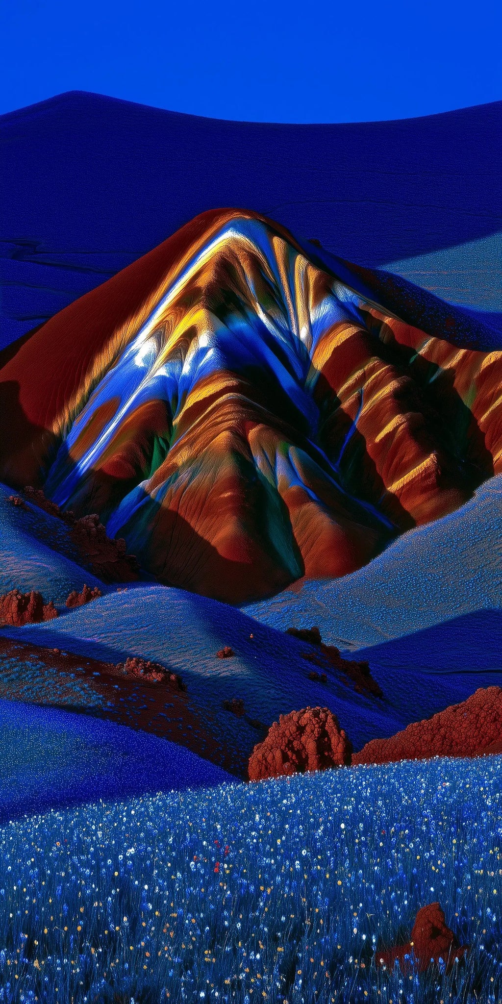 Chromatic Dome Aluminum sheet wall art