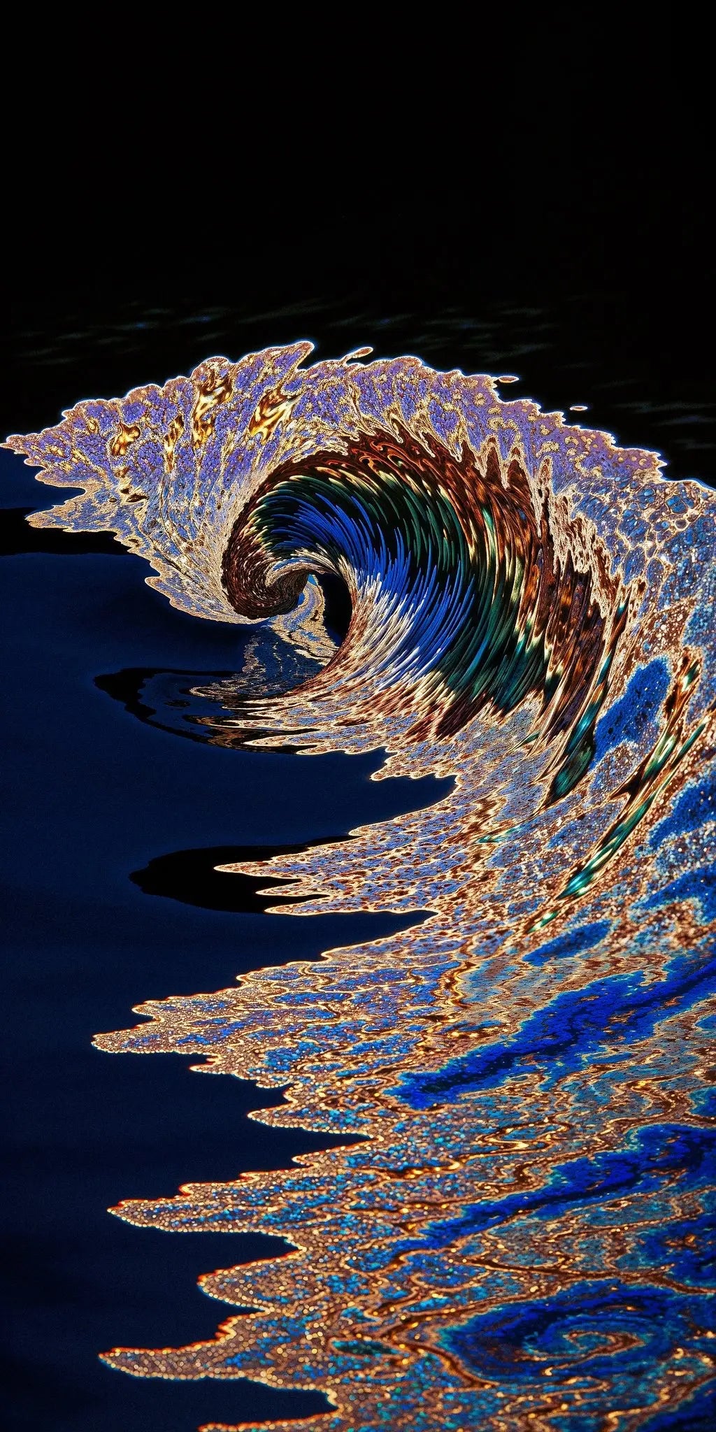 Glass Wave Rhapsody Aluminum sheet wall art