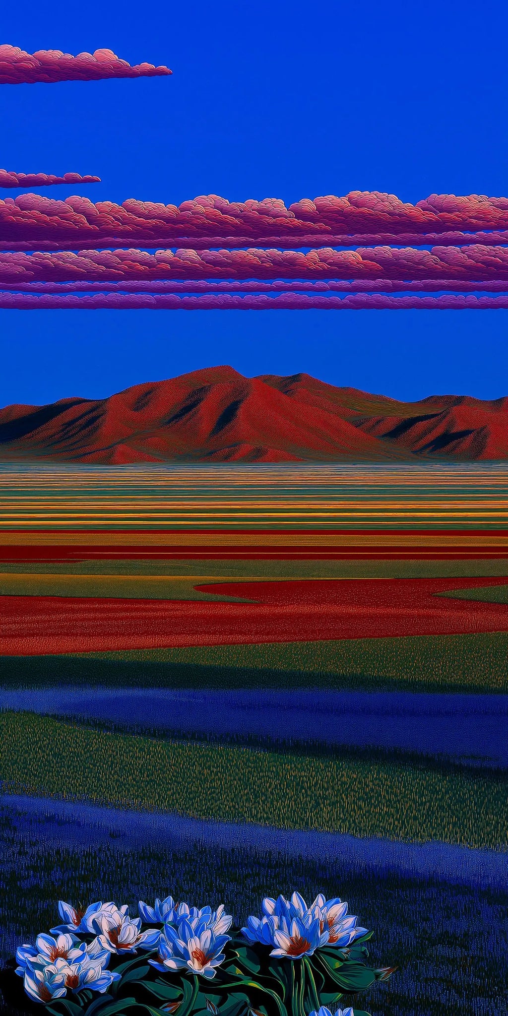 Color Field Wilderness Aluminum sheet wall art