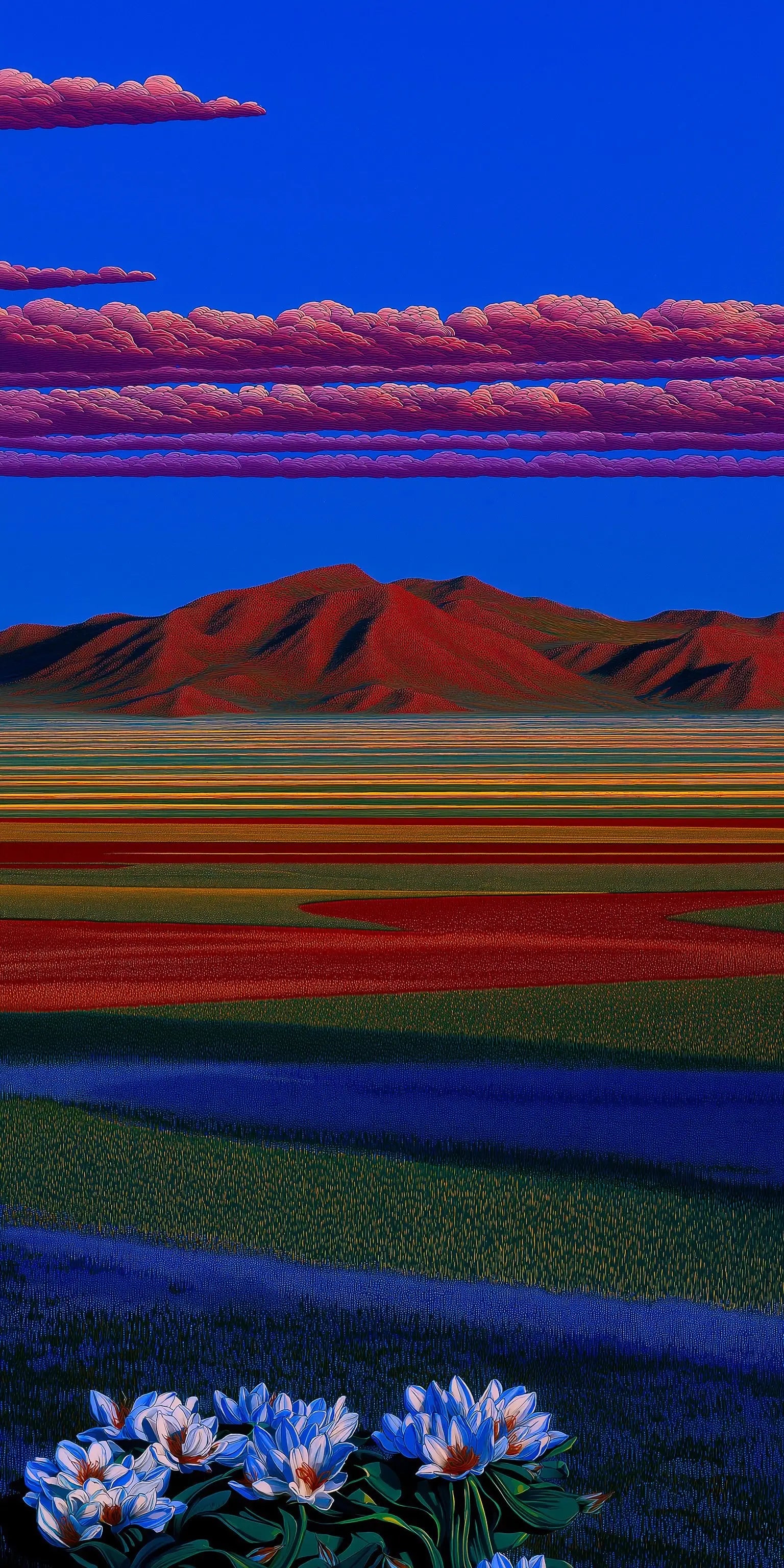 Color Field Wilderness Aluminum sheet wall art