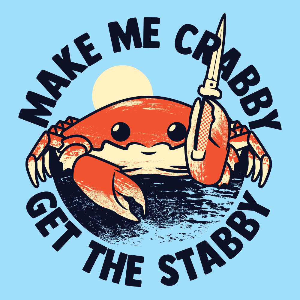 “Crabby & Stabby: The Feisty Crab Graphic for Trend - Setters”